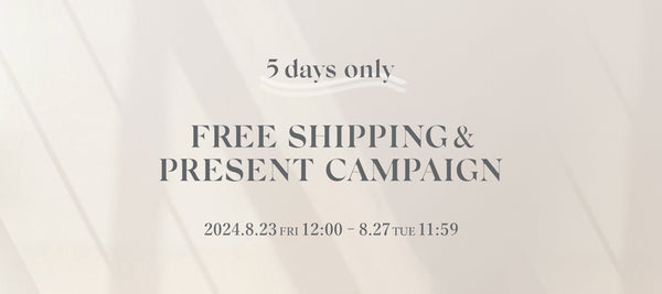 ✨5日間限定✨FREE SHIPPING＆PRESENT CAMPAIGN♡